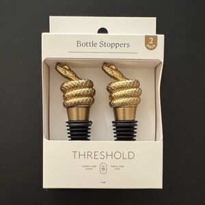 NEW: Snake Wine Bottle Stopper 2 Pack Threshold Taylor Swift Reputation Barware